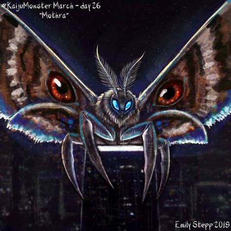 Kaiju Monster March Day 26 Mothra By Emilystepp On Deviantart Kaiju