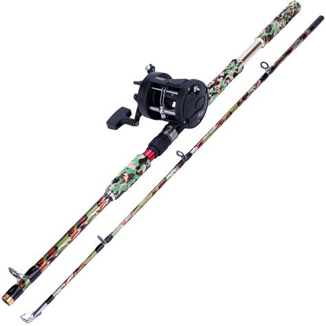 Sougayilang 54ft 2 Section Portable Carbon Spinning Fishing Rod And