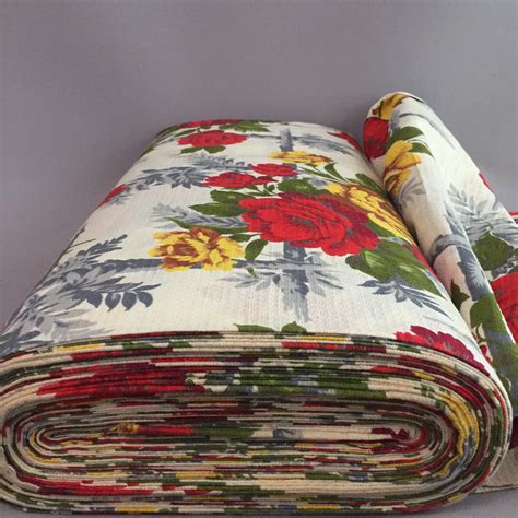 Amazing 1950s Rose Cotton Fabric