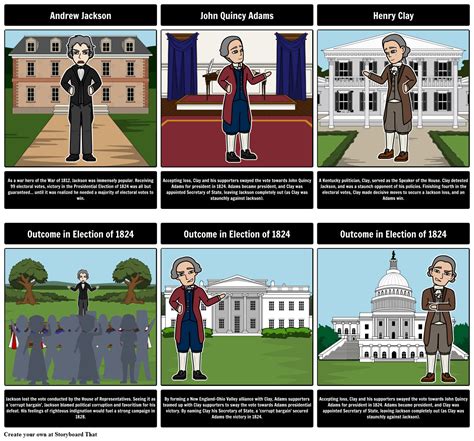The Election Of 1824 A Corrupt Bargain Storyboard