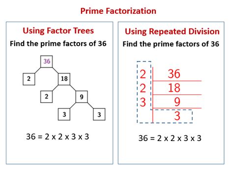 Prime Factorization Using Repeated Division Video Lessons Examples