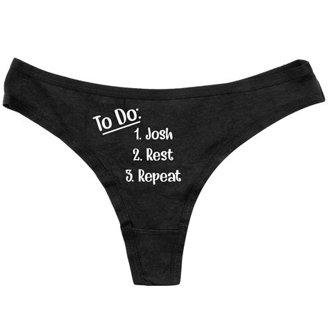 To Do Thong Property Of Thongs Funny Panties Women S Underwear Funny Thong Bachelorette Gift