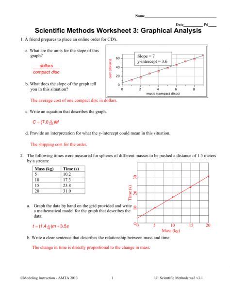 Plotting distance against time can tell you a lot about a journey. 11+ Science Graph Analysis Worksheet - Science | Science ...