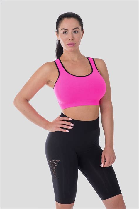 Bellissima Womens Sport Bra Running Yoga Workout Fitness Racerback Seamless Ebay
