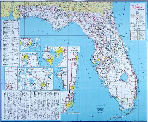 1960 Official Florida Road Map