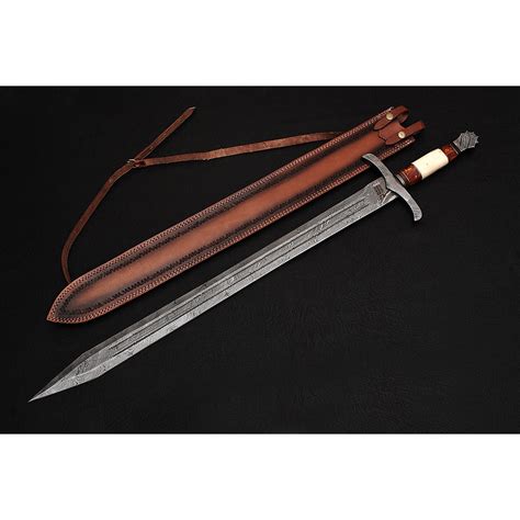 Damascus Viking Sword 9237 Black Forge Touch Of Modern