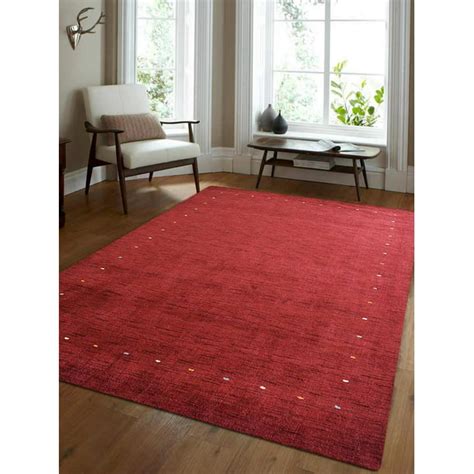 Rugsotic Carpets Hand Knotted Gabbeh Wool 8x10 Area Rug Contemporary