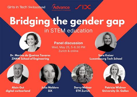Bridging The Gender Gap In Stem Education Six Convention Point Zurich May 25 2022