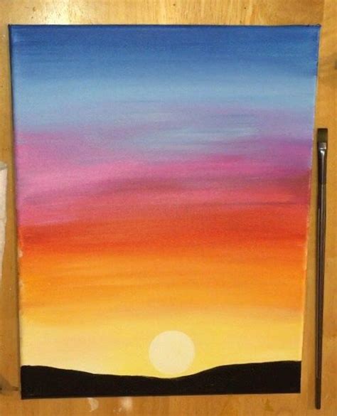 Easy Sunrise Paintings On Canvas Home Decor Ideas