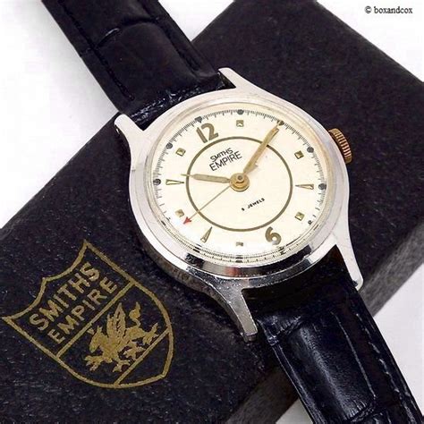 1956年 Smiths Empire 5 Jewelsスミス エンパイア 腕時計 オリジナルbox・ギャランティー Bac Style