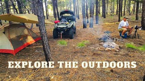 Solo Atv Camping On My Can Am Peaceful Trail Ride Through The Forest
