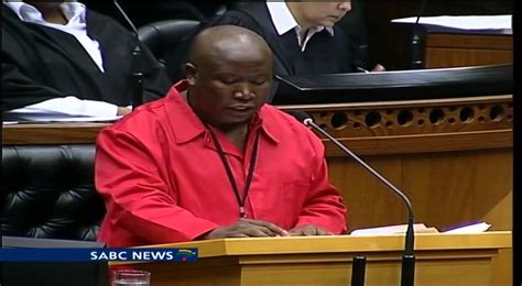 Julius Malema Reacts To Sona 2014 In Parliament Youtube
