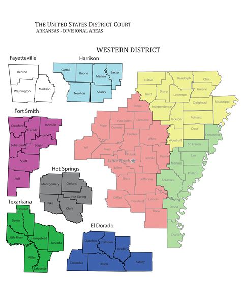 Western Arkansas District Map Western District Of Arkansas United