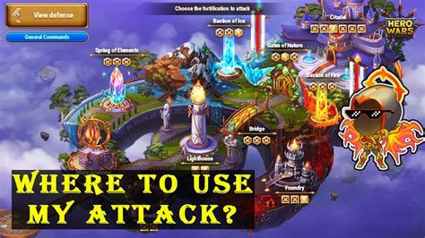 Where To Use Attacks Guild Wars Strategy Hero Wars Youtube