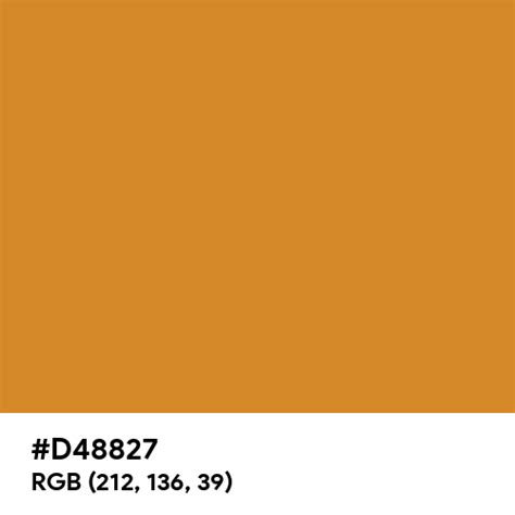Butterscotch Color Hex Code Is D48827