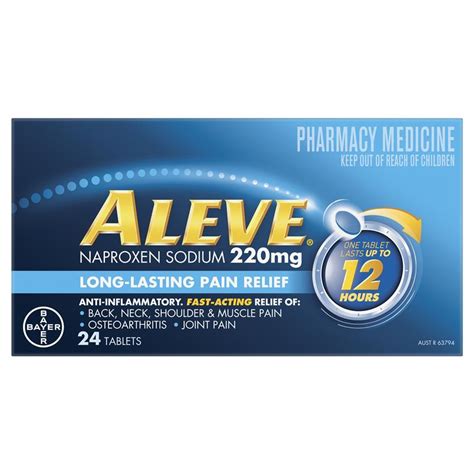 Buy Aleve 12 Hour 220mg 24 Tablets Online At Chemist Warehouse®