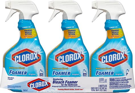 Clorox Bleach Foamer Bathroom Cleaner Pack Of 3 Amazonca Health And Personal Care