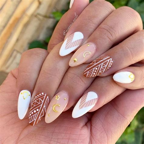 28 Unique And Simple Boho Nail Art Designs Boho Nails Nail Designs