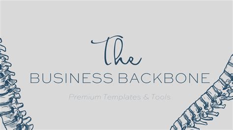 The Business Backbone Professional And Modern Templates