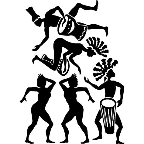 Wall Decals Music Wall Decal African Dance Ambiance