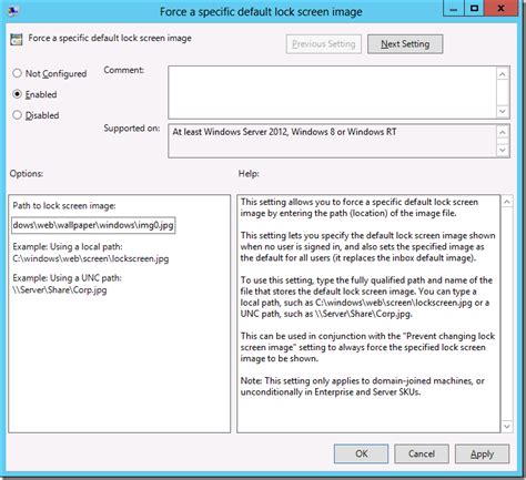 How To Use Group Policy To Change The Default Lock Screen Image In