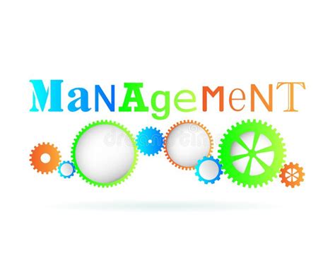 Management Gears Stock Vector Illustration Of Word Vector 96736788