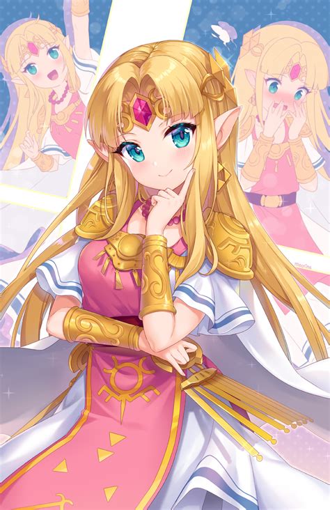 Princess Zelda The Legend Of Zelda And 2 More Drawn By Moorina Danbooru