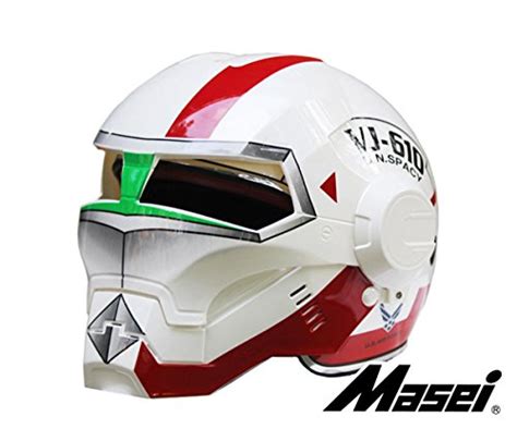 Lc Prime® Masei 610 Valkrie Flip Up Motorcycle Chopper Visor Helmet