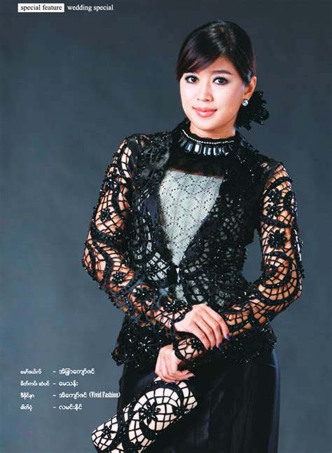 Myanmar Actresses In Beautiful Myanmar Fashion Dresses