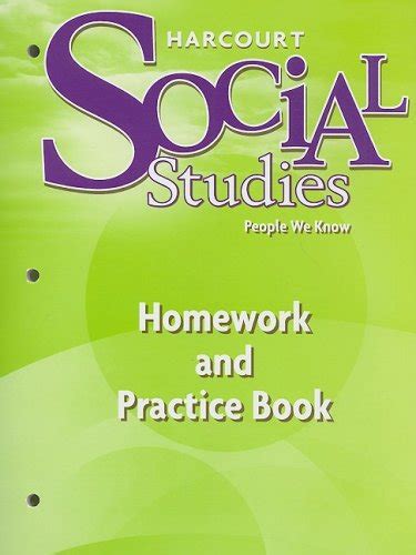 Buy Harcourt Social Studies Homework And Practice Book Student Edition