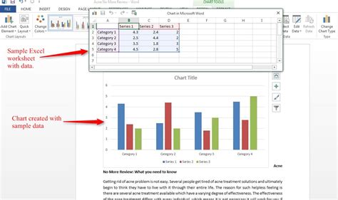 How To Create Charts In Word 2013 Tutorials Tree Learn Photoshop