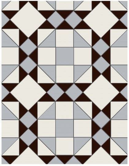 Original Style Rochester 3 Colour Pattern Geometric Tile Pattern