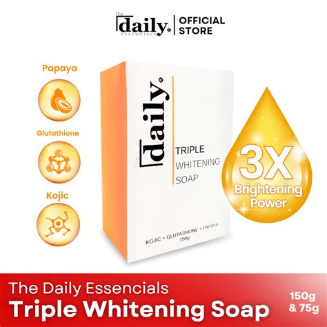 The Daily Essencials Triple Whitening Soap Shopee Philippines