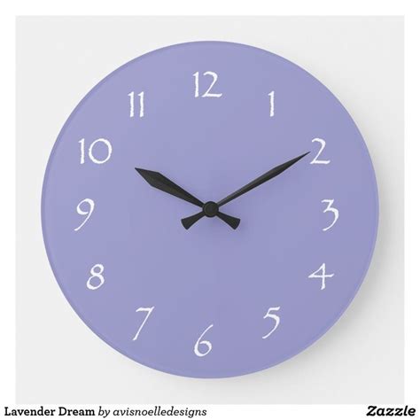 Lavender Dream Large Clock In 2020 Large Clock Clock