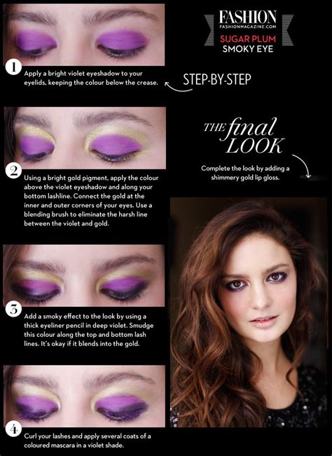 Sugar Plum Smoky Eye Holiday Makeup Look For Fashion Holiday Party