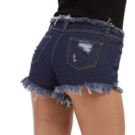 Summer Hot Denim Shorts Women Sexy Ripped Hole Short Jeans High