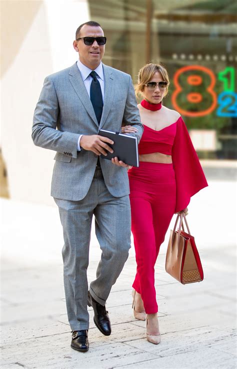 Jennifer Lopez And Alex Rodriguez Daytime Date Outfits In New York City