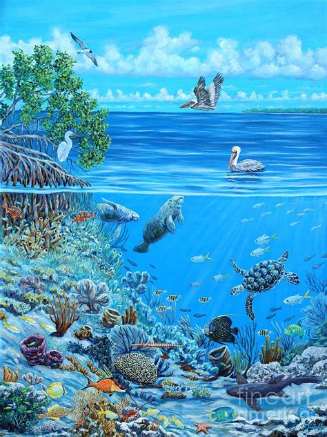 Incredibly Unique Art Fine Art America Underwater Painting Sea