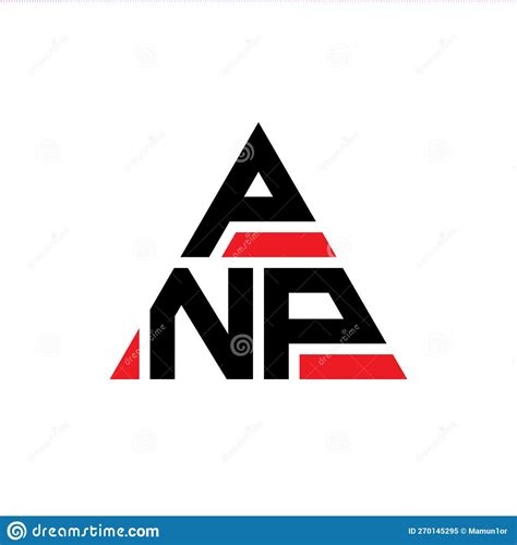 Pnp Triangle Letter Logo Design With Triangle Shape Pnp Triangle Logo
