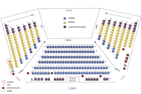 Seating Chart Capital Rep Albany Lort Theatre