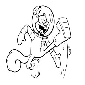 Meneer Krabs Kleurplaat