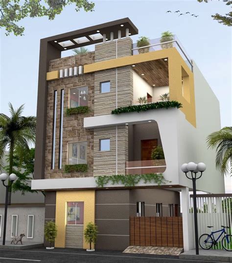 3 Storey Modern House Design India Gambar Wallpaper Keren