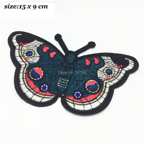 Yiasangly 2pcslot Large Embroidered Iron On Patch Embroidery Butterfly