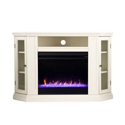 Sei Furniture Claremont Color Changing Convertible Fireplace Ivory 48