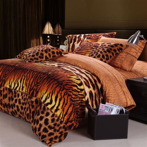 I Love This Tiger Stripe Print Jungle Theme 100 Cotton Bedding Sets