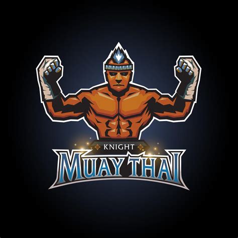 Muay Thai Club Logo 640575 Vector Art At Vecteezy