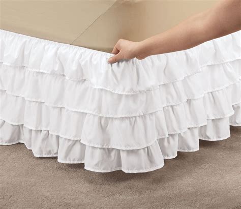 Layered Bed Ruffle By Oakridgetm Ruffle Bed Skirts