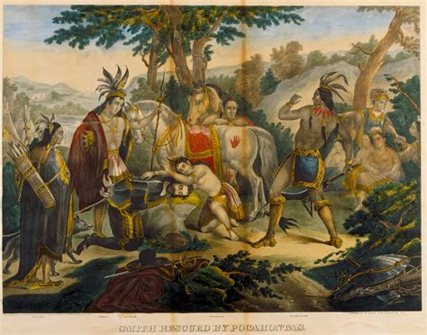 Smith Rescued By Pocahontas Encyclopedia Virginia
