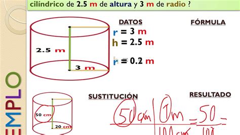 CÁlculo Del Volumen Del Cilindro Parte 2 Youtube