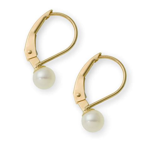 14k Gold Baby Earrings 4mm Pearls Jewelry Earrings